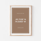Custom Coordinates Print