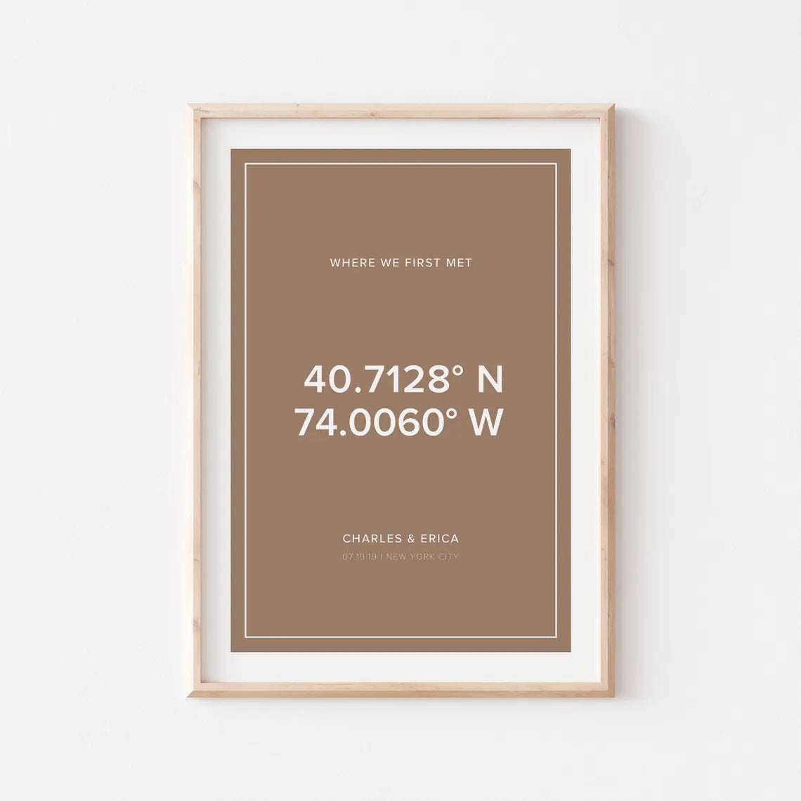 Custom Coordinates Print