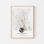 Custom Engagement Map Poster