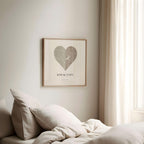 Personalized Heart Map Poster