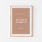 Custom Coordinates Print