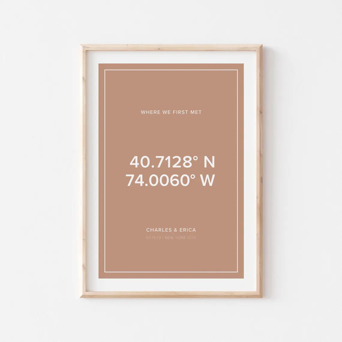 Custom Coordinates Print