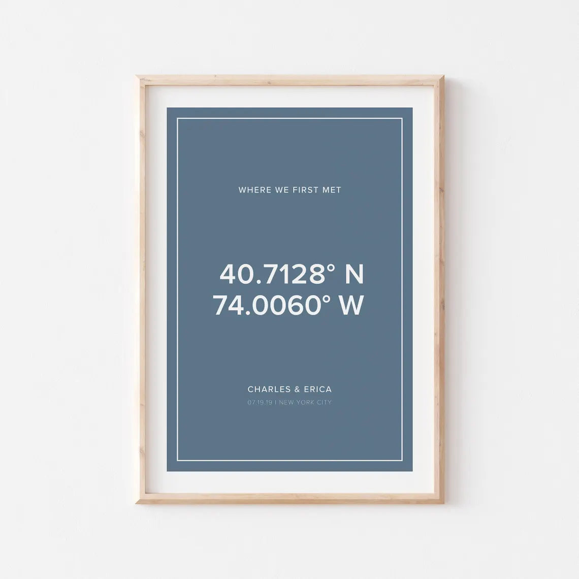 Custom Coordinates Print