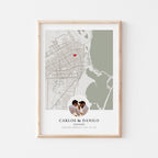Custom Engagement Map Poster