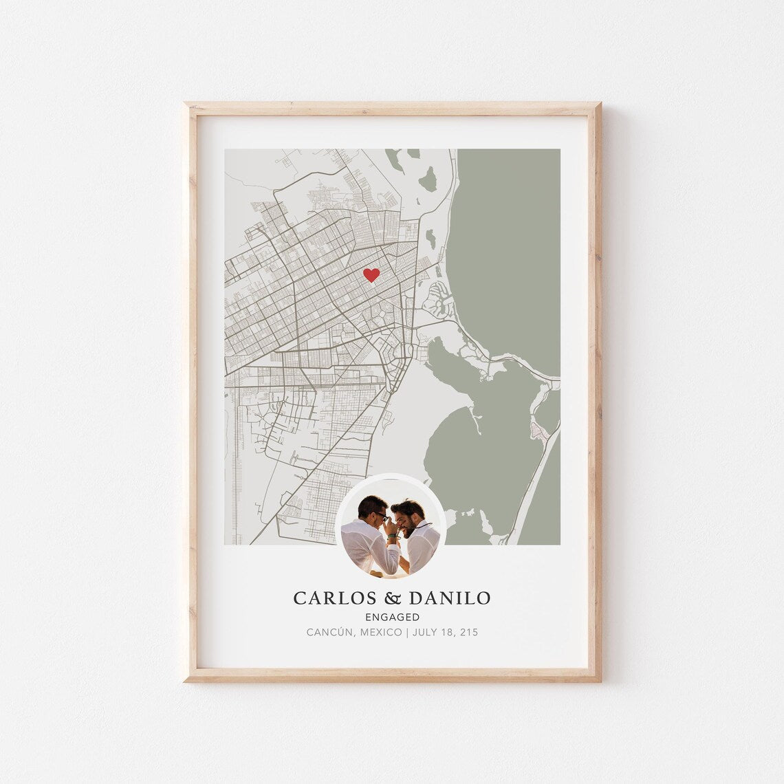 Custom Engagement Map Poster