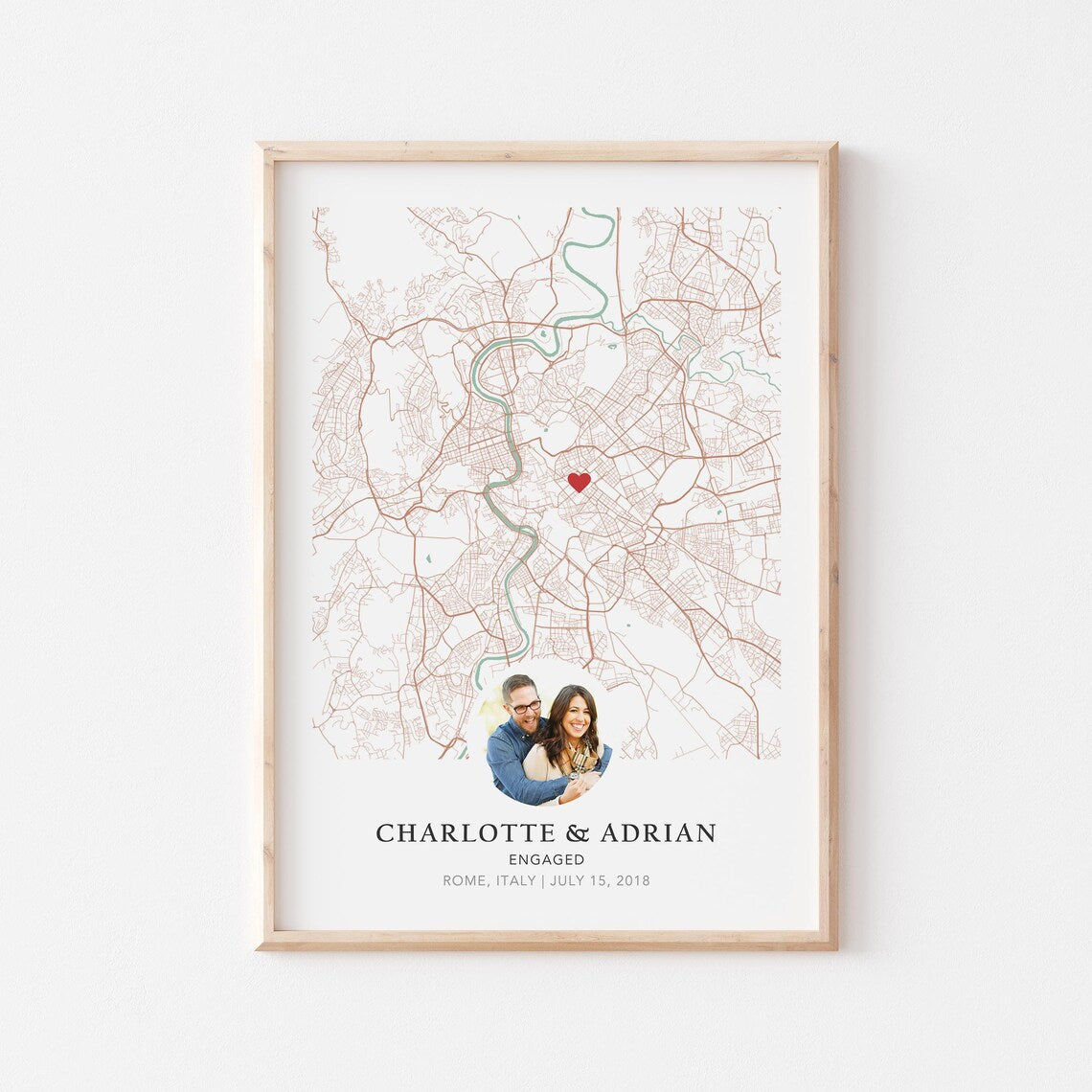 Custom Engagement Map Poster