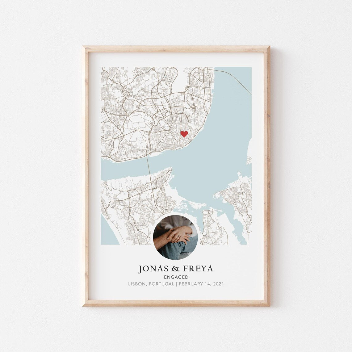 Custom Engagement Map Poster