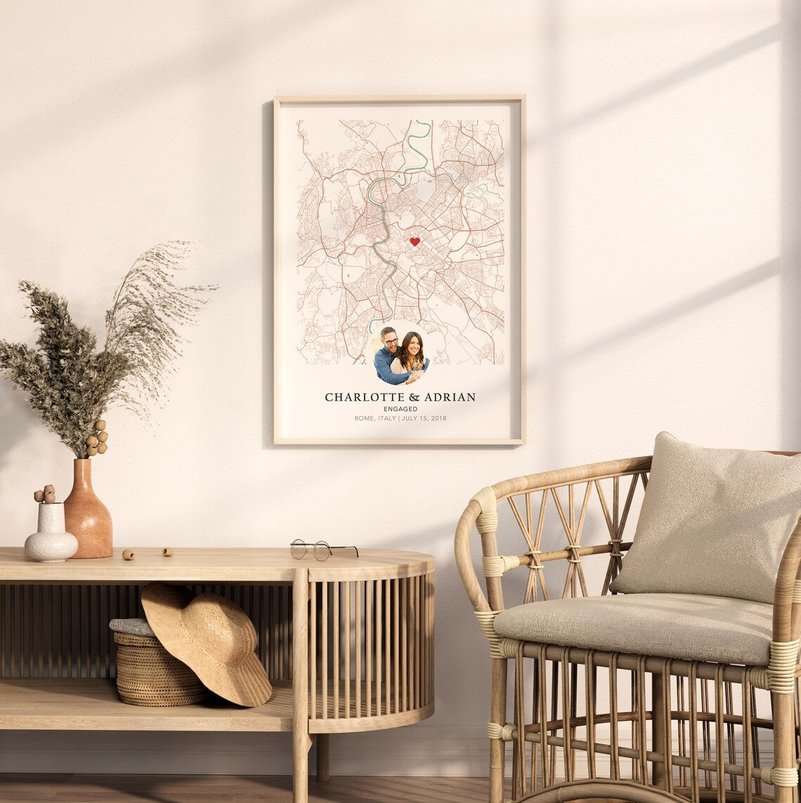 Custom Engagement Map Poster
