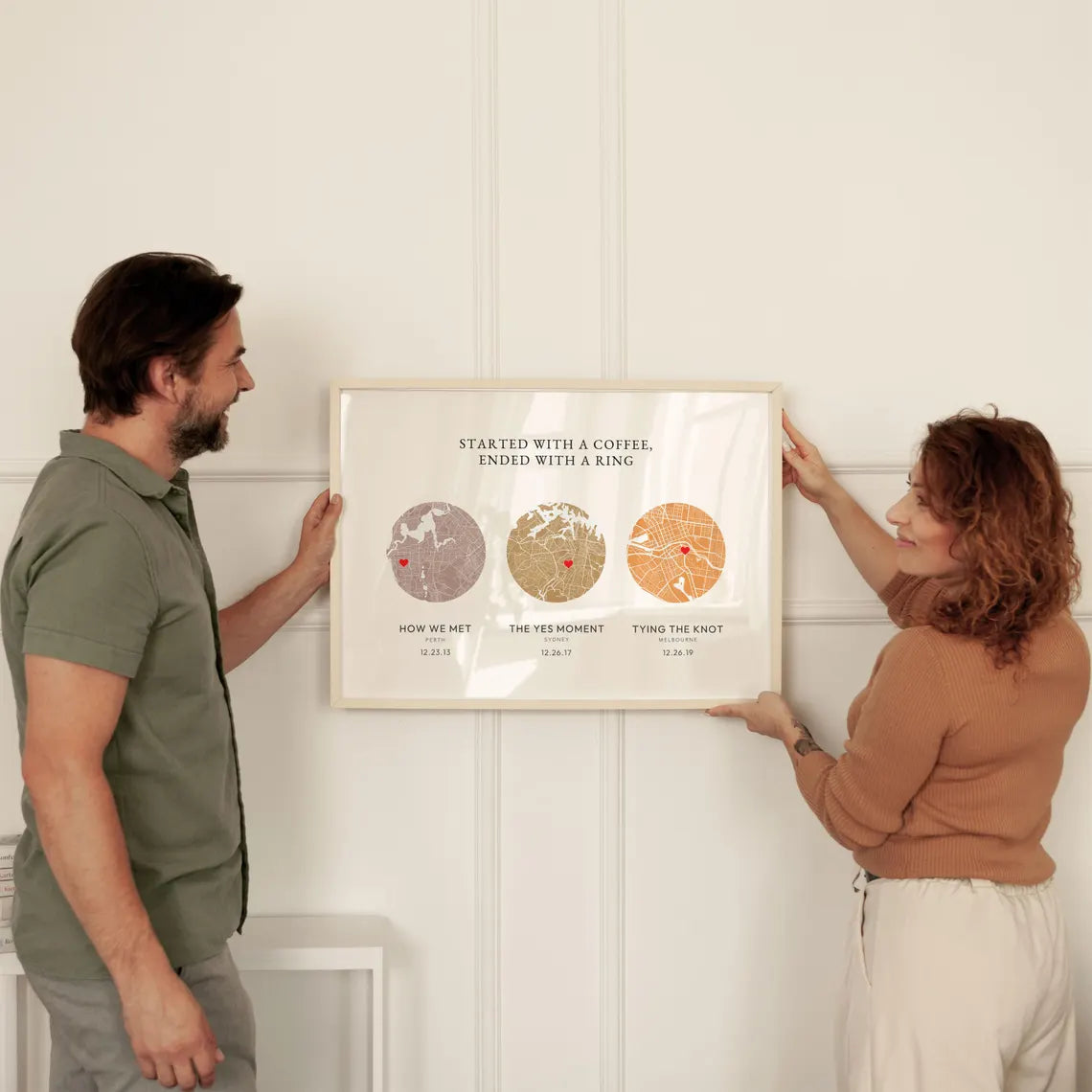 Custom Love Story Map Poster