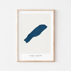 lake louise alberta map poster – minimalist lake wall art - image 1