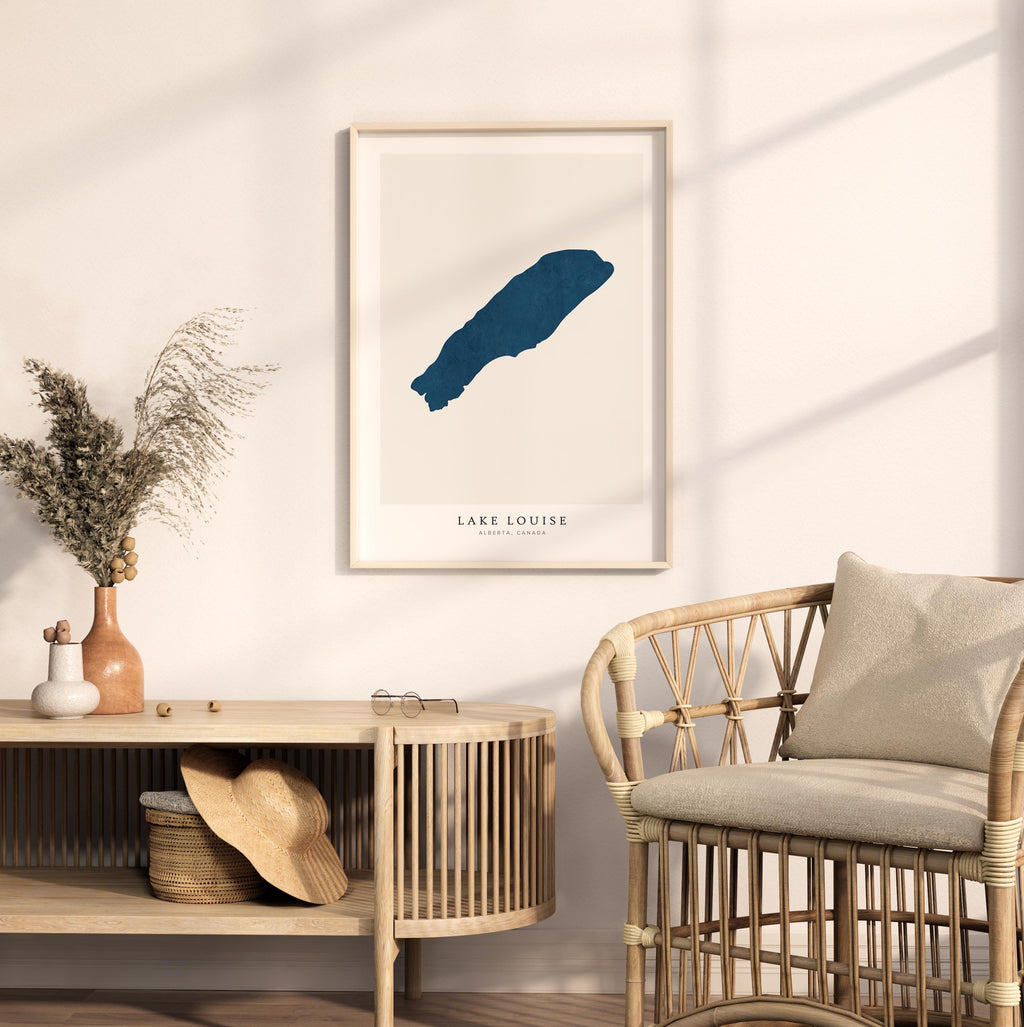lake louise alberta map poster – minimalist lake wall art - image 5