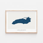 lake ontario ontario map poster – minimalist lake wall art - image 1