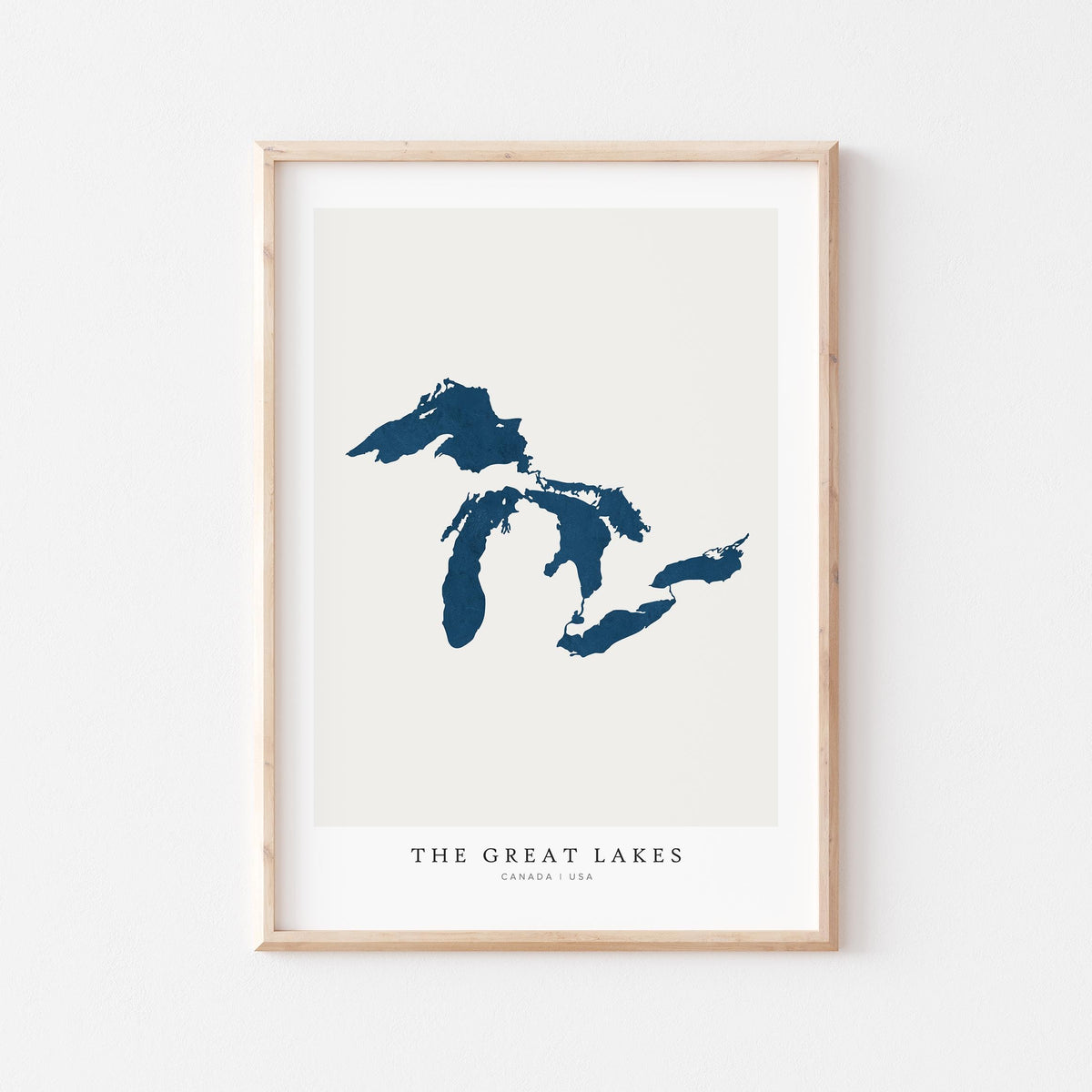 the great lakes michigan map poster – minimalist lake wall art - image 2