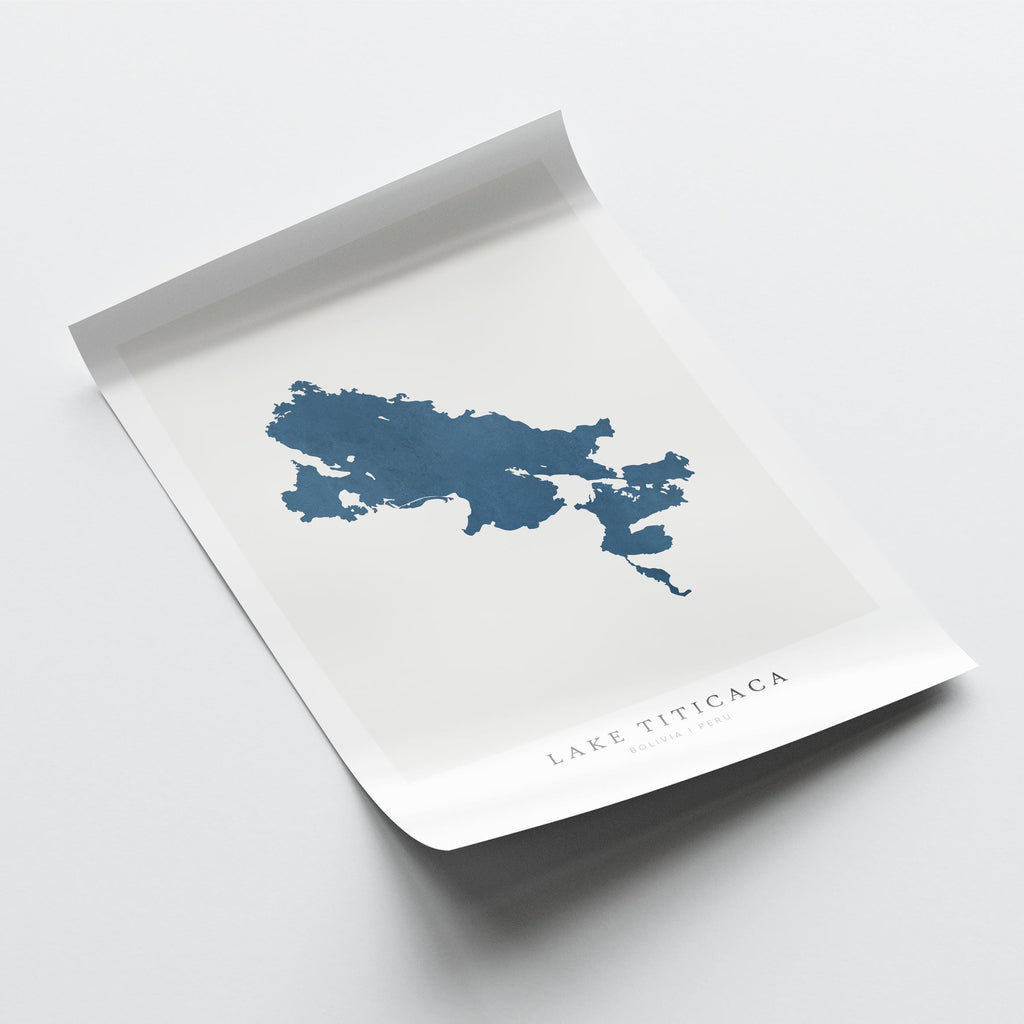 lake titicaca peru map poster – minimalist lake wall art - image 6