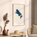 lake titicaca peru map poster – minimalist lake wall art - image 3