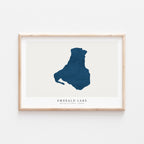 emerald lake british columbia map poster – minimalist lake wall art - image 3