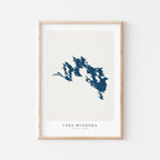 lake muskoka ontario map poster – minimalist lake wall art - image 2