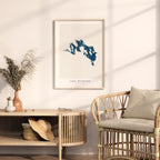 lake muskoka ontario map poster – minimalist lake wall art - image 5