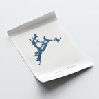 lake of bays ontario map poster – minimalist lake wall art - image 6