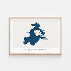 lake of the woods ontario map poster – minimalist lake wall art - image 2