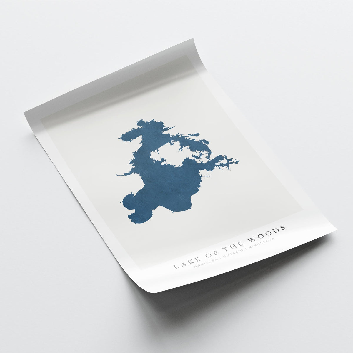 lake of the woods ontario map poster – minimalist lake wall art - image 6