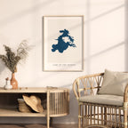 lake of the woods ontario map poster – minimalist lake wall art - image 5