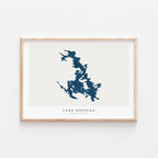 lake rosseau ontario map poster – minimalist lake wall art - image 2
