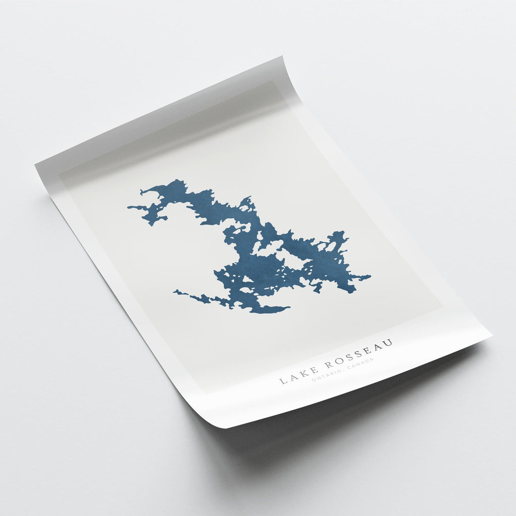 lake rosseau ontario map poster – minimalist lake wall art - image 6