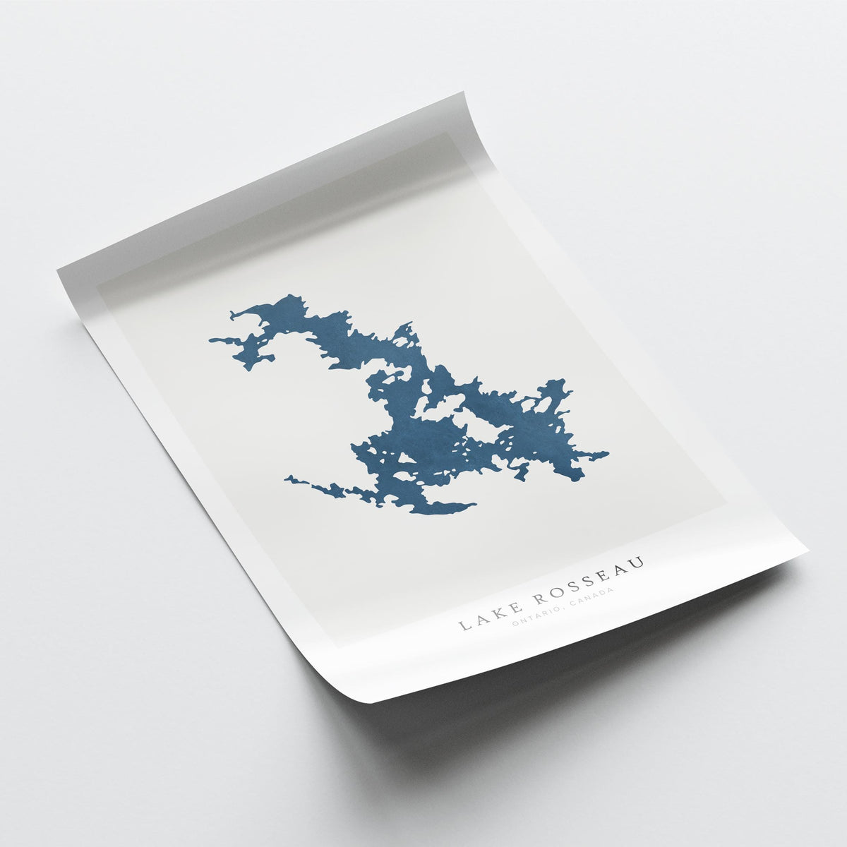 lake rosseau ontario map poster – minimalist lake wall art - image 6