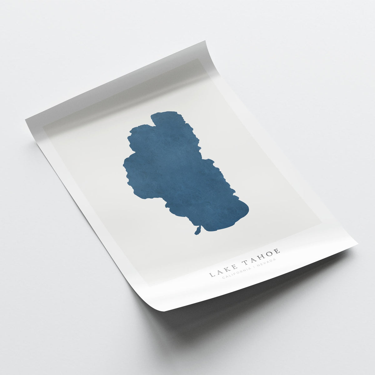 lake tahoe california map poster – minimalist lake wall art - image 6