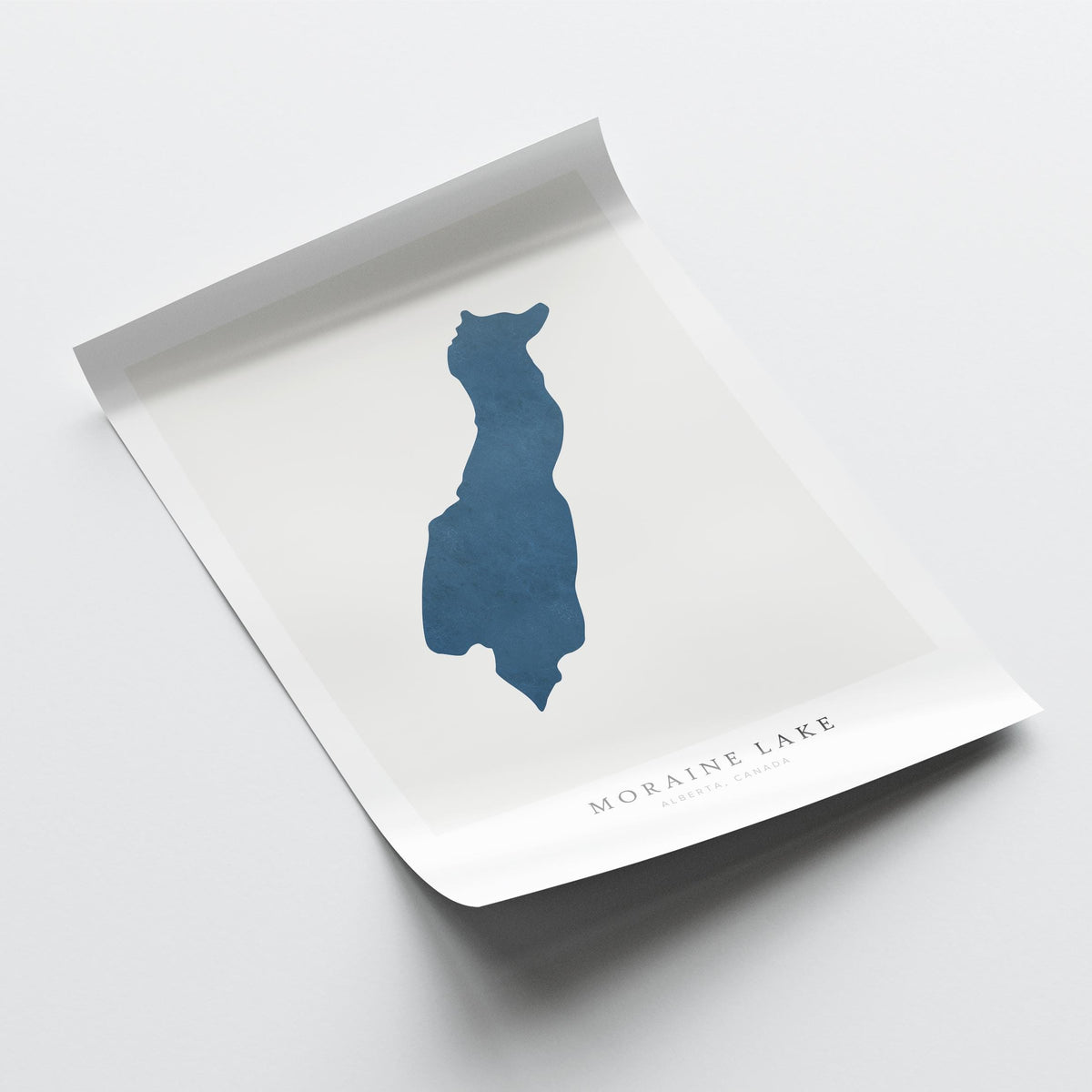 moraine lake alberta map poster – minimalist lake wall art - image 6