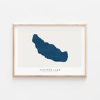 spotted lake british columbia map poster – minimalist lake wall art - image 2