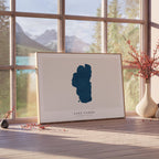 lake tahoe california map poster – minimalist lake wall art - image 4