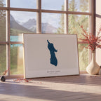 peyto lake alberta map poster – minimalist lake wall art - image 4