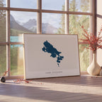 lake titicaca peru map poster – minimalist lake wall art - image 4