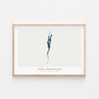 lake champlain new york map poster – minimalist lake wall art - image 2