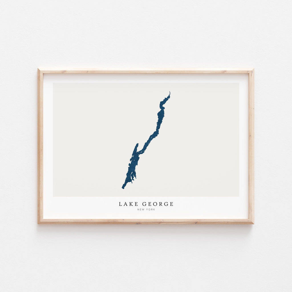 lake george new york map poster – minimalist lake wall art - image 2