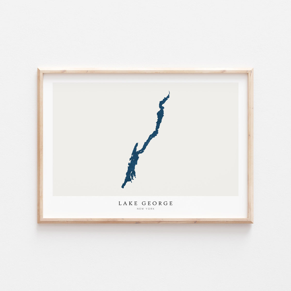lake george new york map poster – minimalist lake wall art - image 2