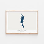 lake sunapee new hampshire map poster – minimalist lake wall art - image 2