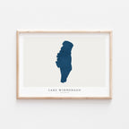 lake winnebago wisconsin map poster – minimalist lake wall art - image 2