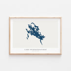 lake winnipesaukee new hampshire map poster – minimalist lake wall art - image 2