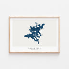 squam lake new hampshire map poster – minimalist lake wall art - image 2