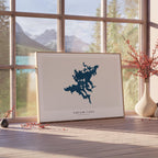 squam lake new hampshire map poster – minimalist lake wall art - image 4