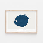 crater lake oregon map poster – minimalist lake wall art - image 3
