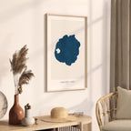 crater lake oregon map poster – minimalist lake wall art - image 2