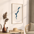 lago maggiore italy map poster – minimalist lake wall art - image 3
