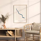 lake chelan washington map poster – minimalist lake wall art - image 5