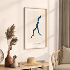 lake como italy map poster – minimalist lake wall art - image 3