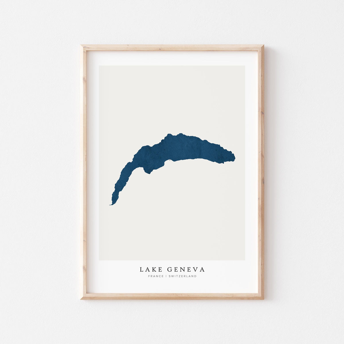 lake geneva france map poster – minimalist lake wall art - image 2