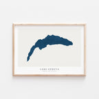 lake geneva france map poster – minimalist lake wall art - image 1